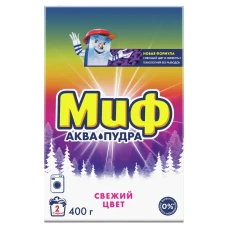 Порошок для стирки «Миф», Cвежий цвет автомат, 400г Порошок для стирки «Миф», Cвежий цвет автомат, 400г