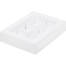 Коробка для конфет с пластиковой крышкой 155*115*30 мм (белая) (10 шт в упаковке) Коробка для конфет с пластиковой крышкой 155*115*30 мм (белая) (10 шт в упаковке)