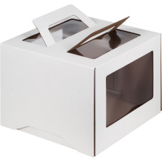 Коробка для торта с ручками 300*300*300 (10 шт в упаковке) Коробка для торта с ручками 300*300*300 (10 шт в упаковке)
