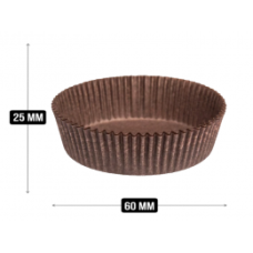 Тарталетки коричневые D60 H25 1000 ШТ