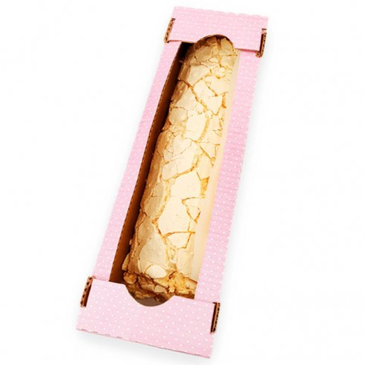 Меренговый рулет со вкусом клюквы