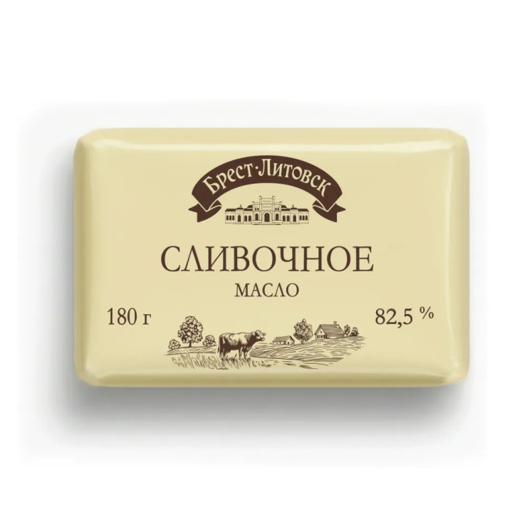 Масло Сливочное Брест-Литовск 180гр
