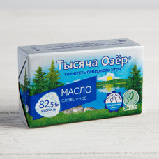 Масло Сливочное "Тысяча озер" 180гр