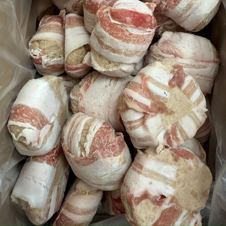 Котлеты куриные в беконе (1 кг)