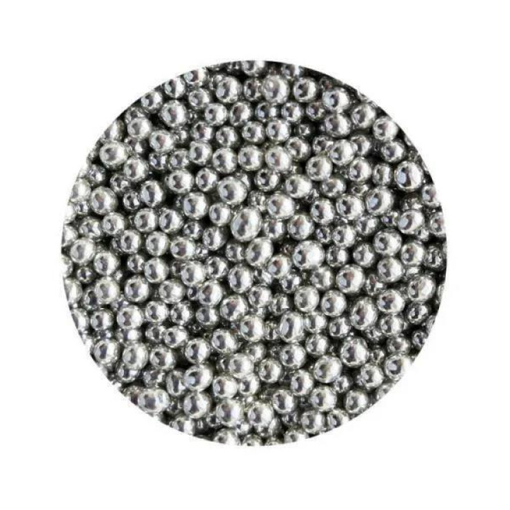  Посыпка кондитерская «шарики серебро» 3 мм