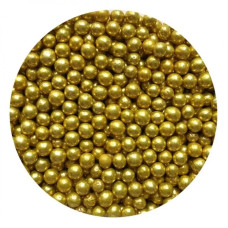Посыпка шарики золото 3 мм (100 гр)
