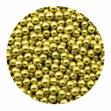 Посыпка шарики золото 4 мм (100 гр)