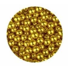Посыпка шарики золото 5 мм (100 гр)