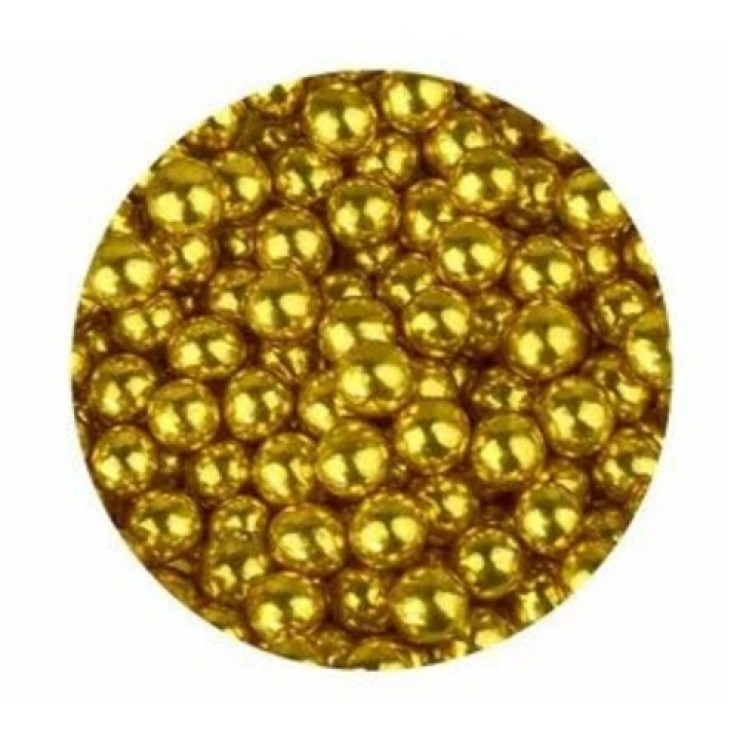 Посыпка кондитерская «шарики золото» 5 мм Посыпка кондитерская «шарики золото» 5 мм