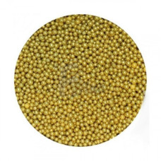 Посыпка шарики золото 2 мм (100 гр)