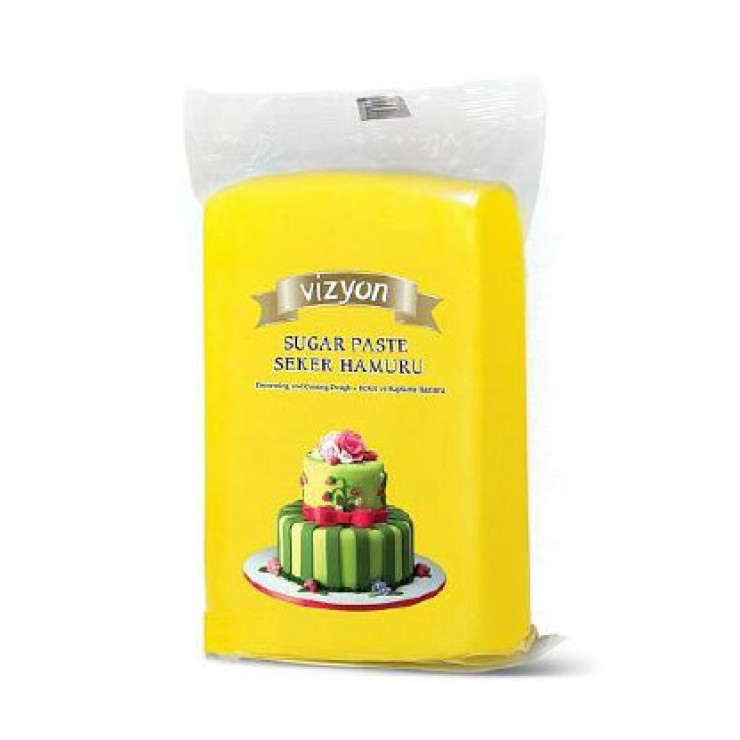 Сахарное тесто мастика «Vizyon» желтое 1 кг Сахарное тесто мастика «Vizyon» желтое 1 кг