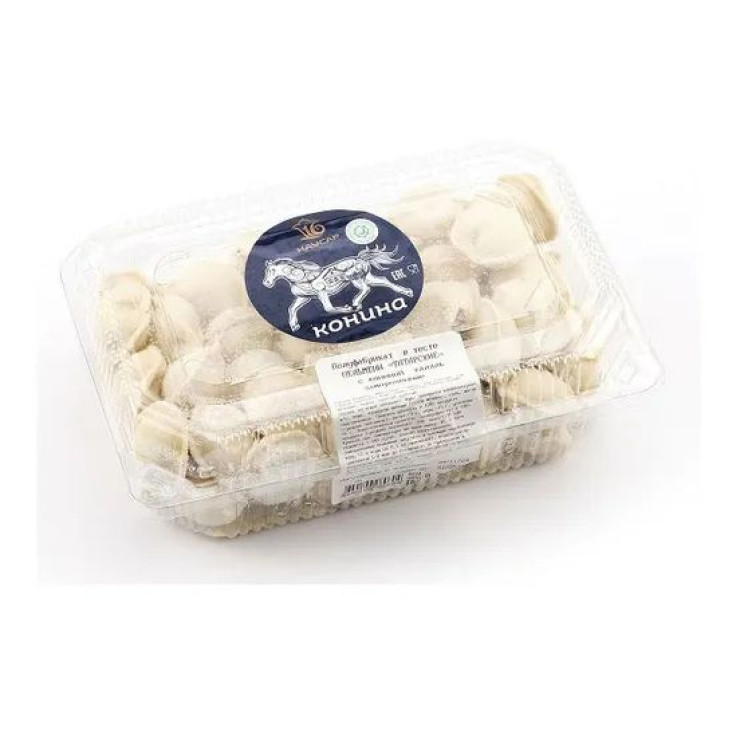 Пельмени с кониной (уп 0,7 кг)