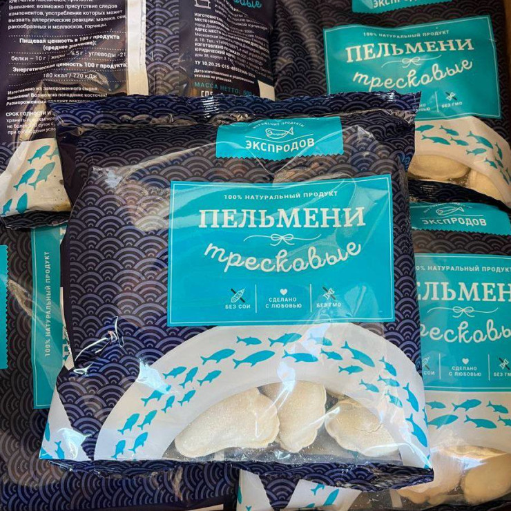 Пельмени тресковые (уп 500 гр) Пельмени тресковые (уп 500 гр)